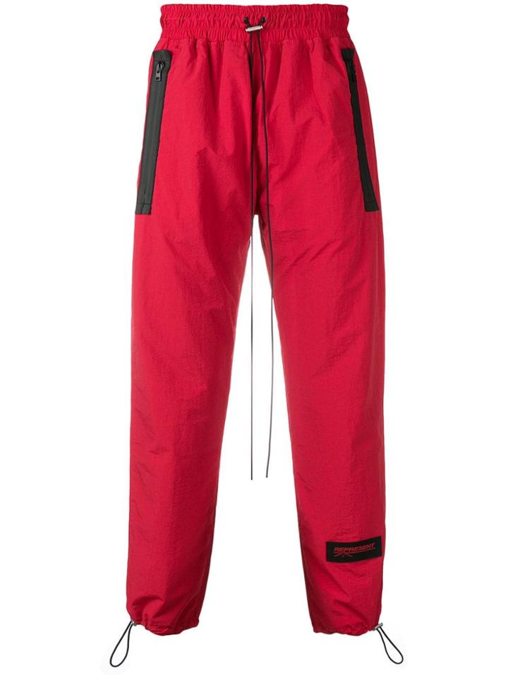 Represent Cuffed Track Pants - Red