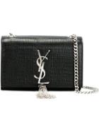 Saint Laurent Small 'classic Monogram' Satchel, Women's, Black