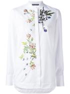 Alexander Mcqueen Poplin Embroidered Shirt - White