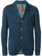 Missoni Woven Blazer, Men's, Size: 48, Blue, Linen/flax/cotton