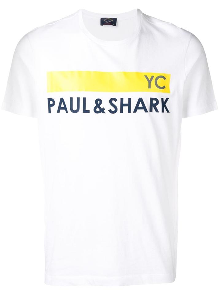 Paul & Shark White Logo T-shirt