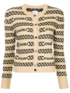 Chanel Vintage Printed Pattern Cardigan - Nude & Neutrals