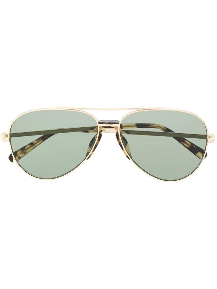 Brioni Tortoiseshell Aviator Sunglasses - Gold