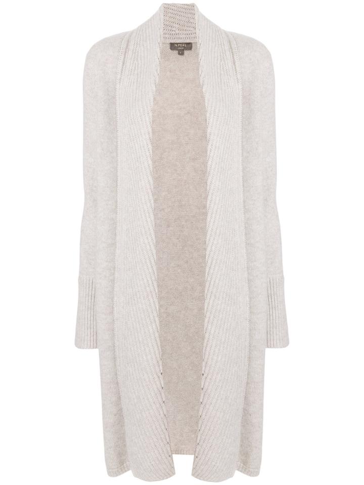 N.peal Ribbed Cardigan - Nude & Neutrals