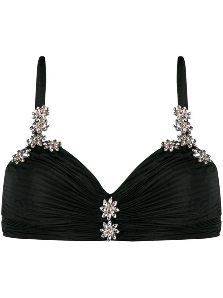 Area Rhinestone Bikini - Black