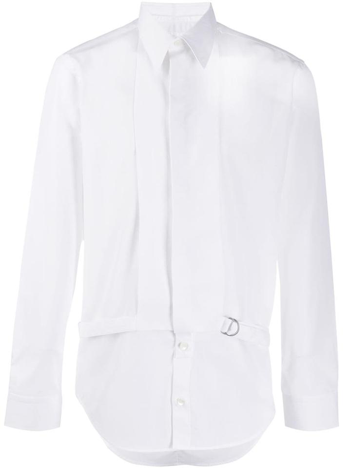 Helmut Lang Belted Cotton Shirt - White