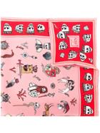 Alexander Mcqueen Mix Print Scarf - Pink