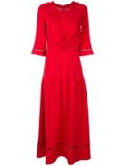 Zeus+dione Long Tied Front Dress - Red