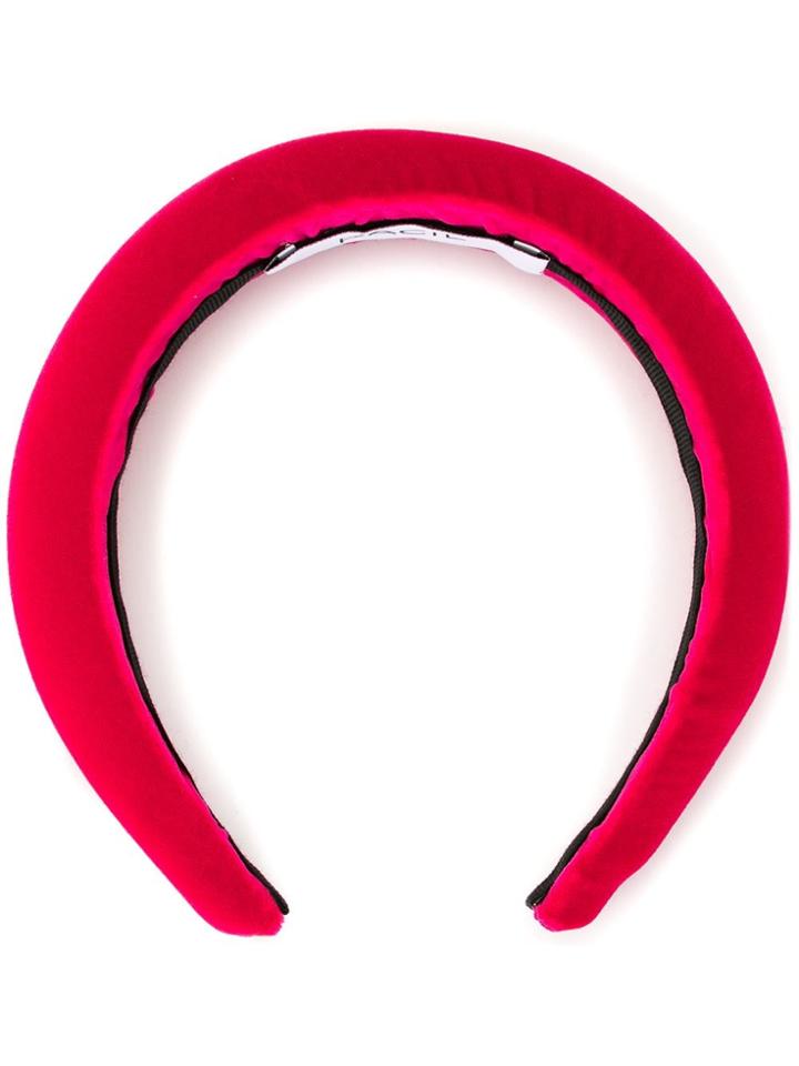 Racil Velvet Finish Padded Headband - Pink