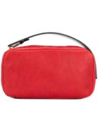 Marni Logo Embossed Clutch - Red