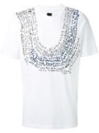 Oamc Text Print T-shirt, Men's, Size: Medium, White, Cotton