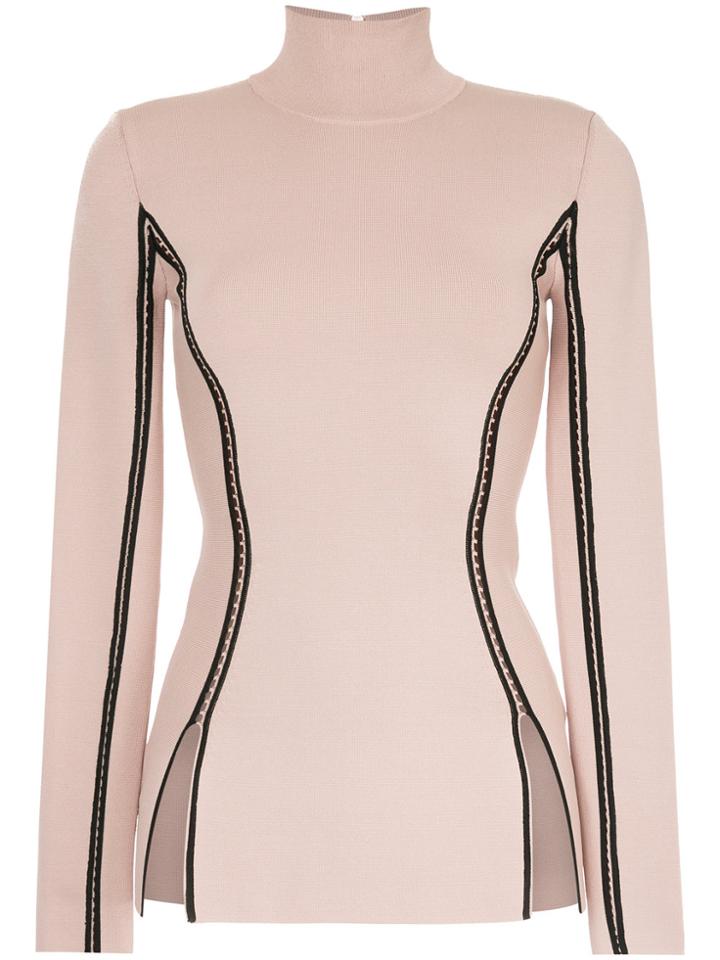 Dion Lee Density Ladder Knit Top - Pink & Purple