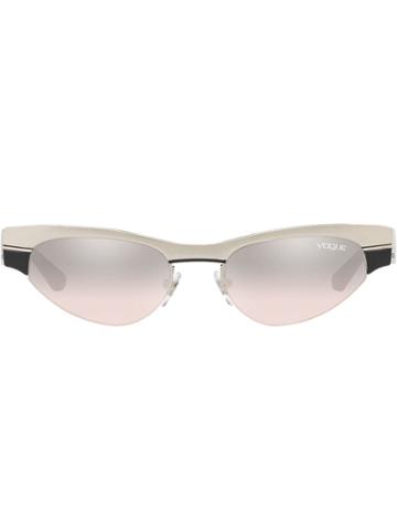 Vogue Eyewear Gigi Hadid Capsule Low Frame Sunglasses - Silver