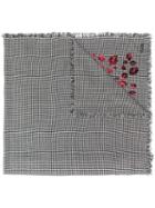 Faliero Sarti Besito Houndstooth Print Scarf - Black