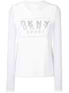 Dkny Slim-fit Logo Hoodie - White