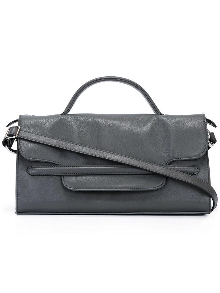 Zanellato Small 'nina' Tote, Women's, Grey, Calf Leather