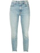 Mother The Stunner Ankle Chew Skinny Jeans - Blue