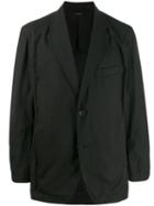 Issey Miyake Men Loose Fit Button Blazer - Black