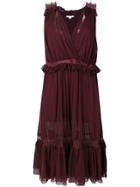 Jonathan Simkhai Frill And Lace Trim Dress - Red