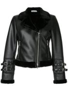 Guild Prime Cropped Faux Fur Lined Jacket - Black