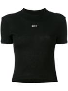 Off-white Off T-shirt, Women's, Size: Medium, Black, Cotton