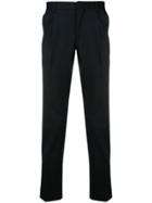 Entre Amis Classic Slim-fit Trousers - Black