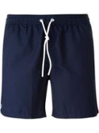 Lacoste Logo Detail Swim Shorts, Men's, Size: Xl, Blue, Cotton/polyamide