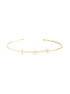 Rosa De La Cruz Solid Gold T-bar Bangle