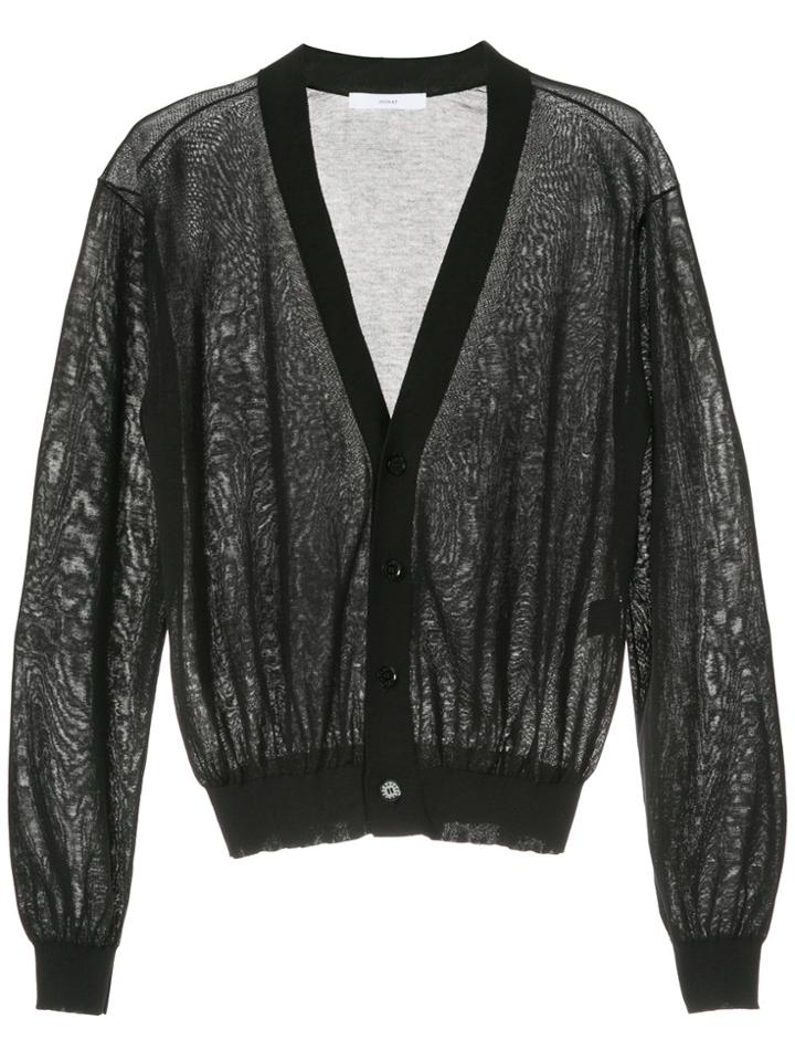 Astraet Deep V-neck Cardigan - Black