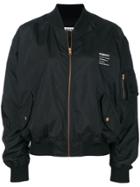 Fiorucci Back Print Logo Bomber Jacket - Black