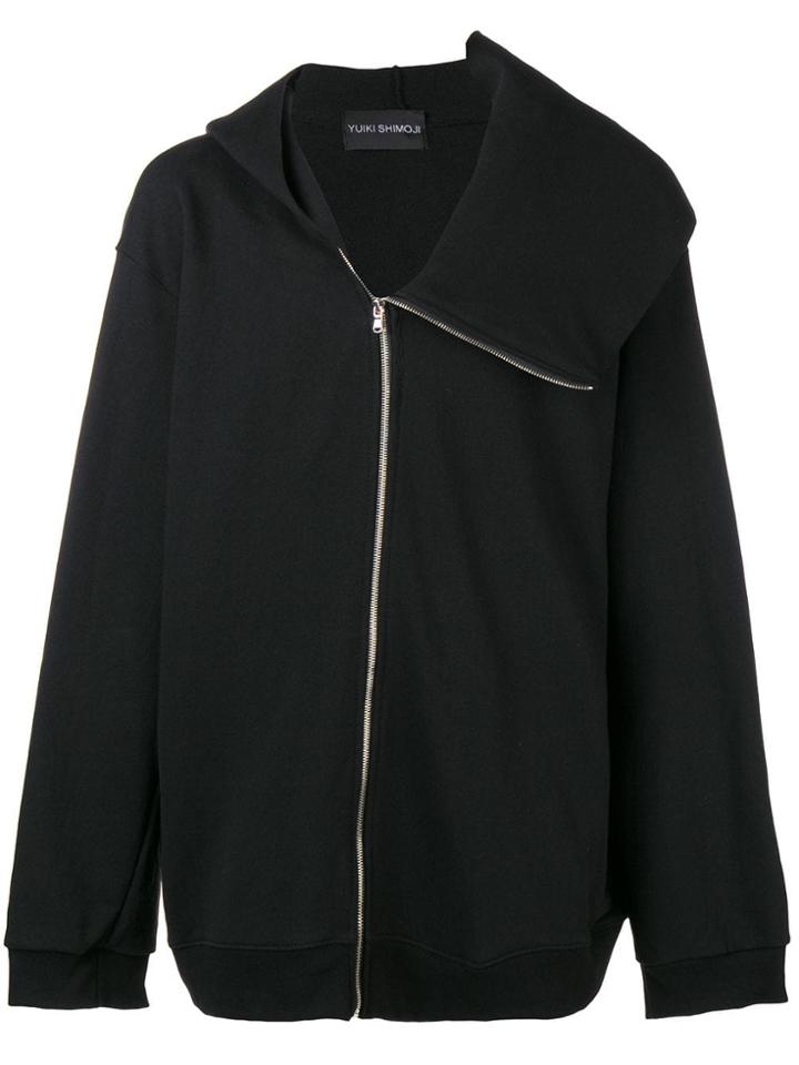 Yuiki Shimoji Yuiki Shimoji Blacksideziphoodieorangenoh Bk Cotton -