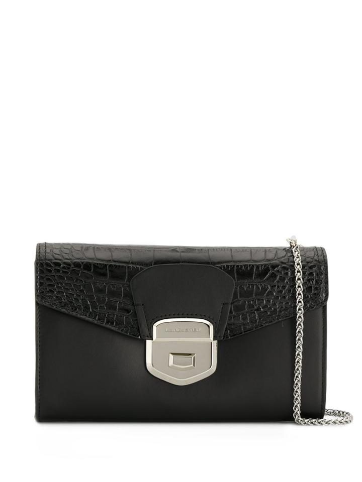 Lancaster Sophia Embossed Shoulder Bag - Black