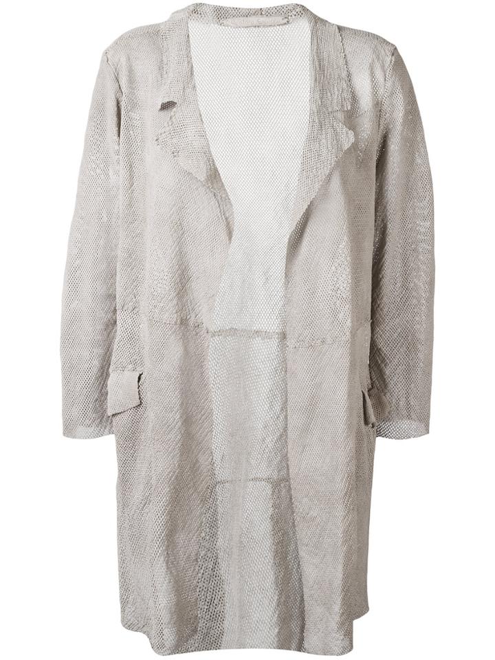 Salvatore Santoro Perforated Shirt Jacket - Grey