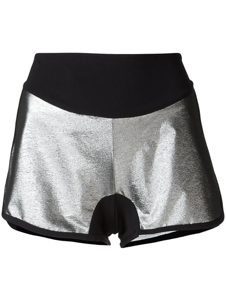 Sàpopa Metallic (grey) Shorts, Women's, Size: Small, Polyamide/polyester/spandex/elastane