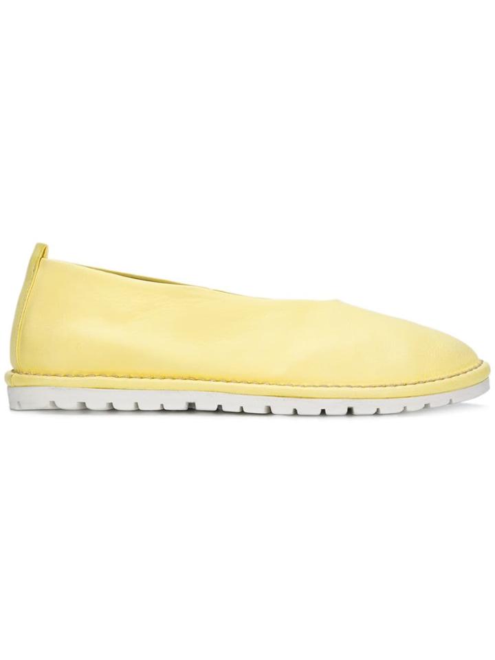 Marsèll Flat Ballerina Shoes - Yellow & Orange