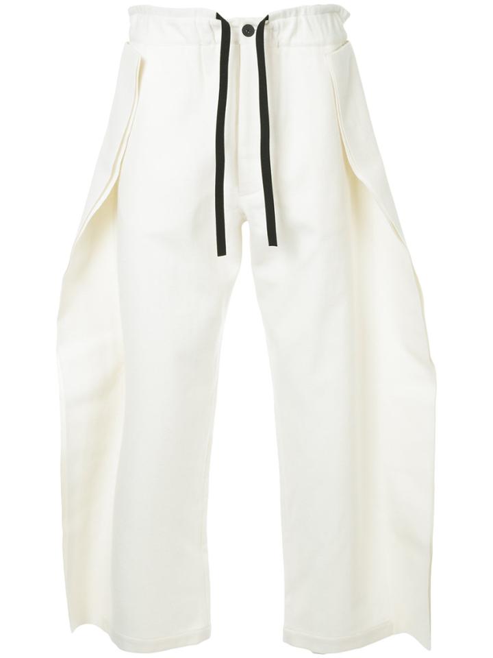 Berthold Finned Track Pants - White