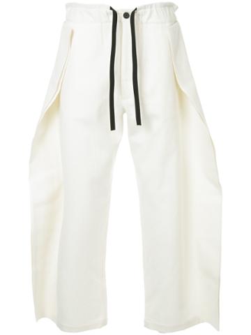 Berthold Finned Track Pants - White