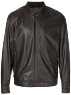 Z Zegna Leather Jacket - Brown