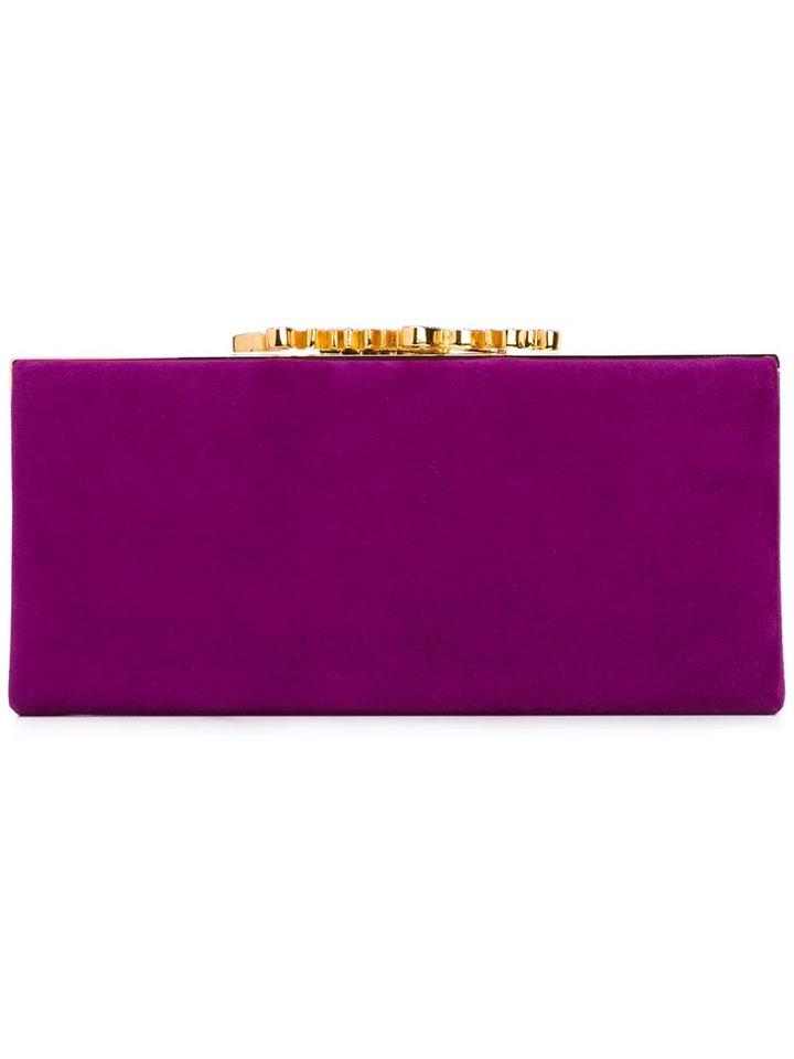 Jimmy Choo Celeste Clutch, Women's, Pink/purple, Suede