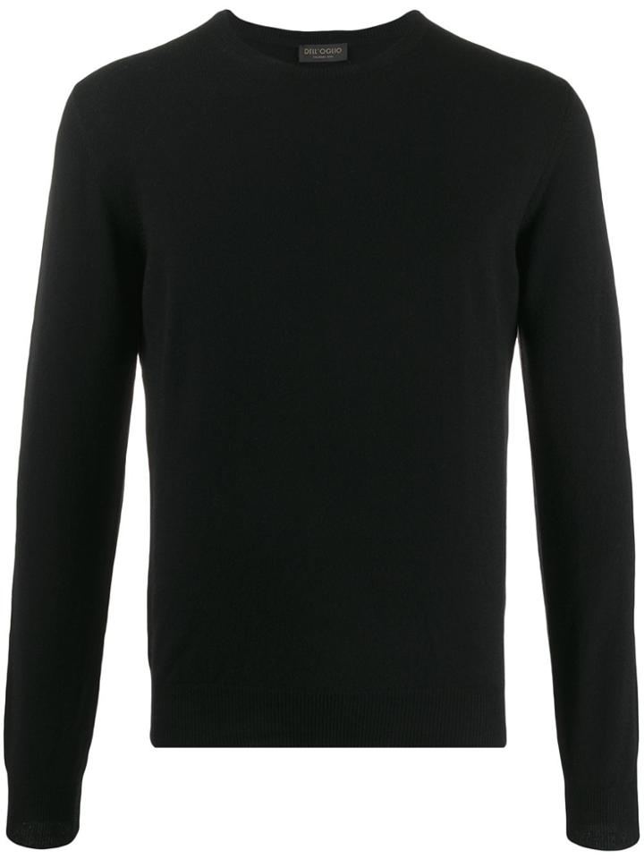 Dell'oglio Knitted Crew-neck Jumper - Black