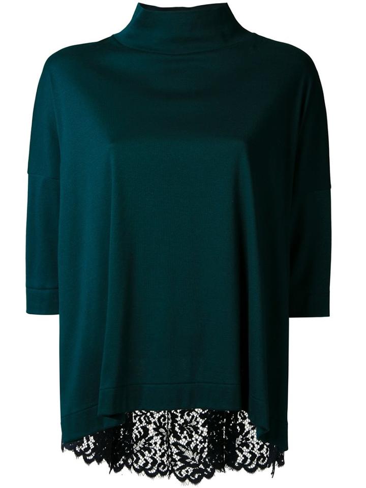 Muveil Lace Back Blouse