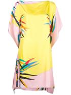 Emilio Pucci Floral Print Tunic, Women's, Size: 40, Pink/purple, Silk