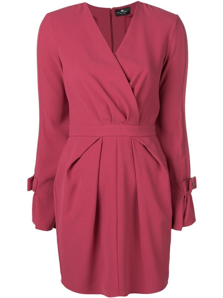Elisabetta Franchi Short V-neck Dress - Pink