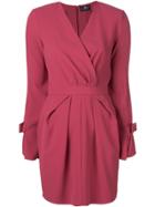 Elisabetta Franchi Short V-neck Dress - Pink