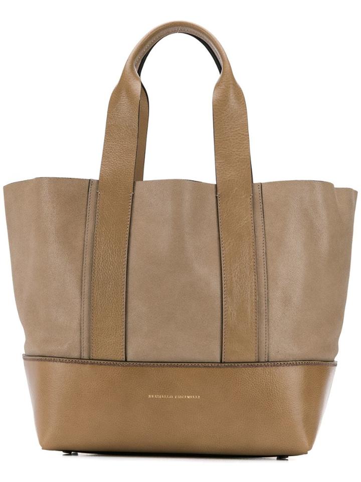 Brunello Cucinelli Large Tote Bag - Brown