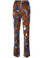 Twin-set Floral Print Trousers, Women's, Size: Small, Viscose/spandex/elastane