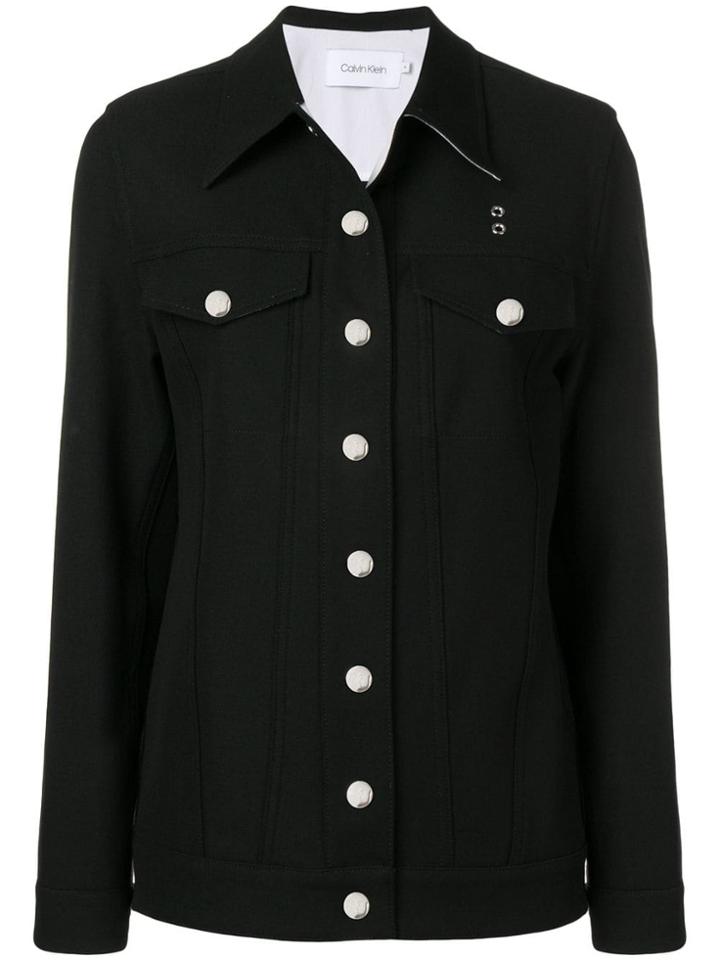 Calvin Klein Structured Denim Jacket - Black