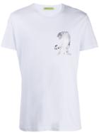 Versace Jeans Printed Tiger Logo T-shirt - White