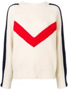 Sjyp Cable Tape Detailed Sweatshirt - White