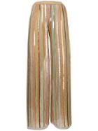 Missoni Striped Wide Leg Trousers - Gold